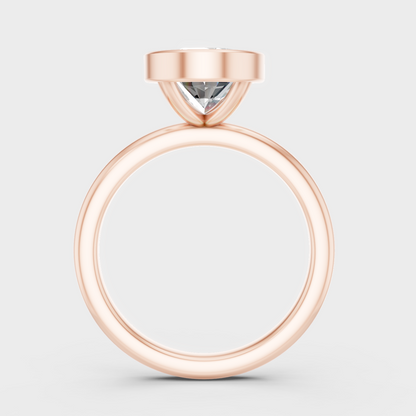 Rose Gold Oval Diamond Ring 1 To 5 Ct Everyday Elegant Jewelry