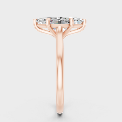 Marquise Cut Lab Grown Diamond Engagement Ring in