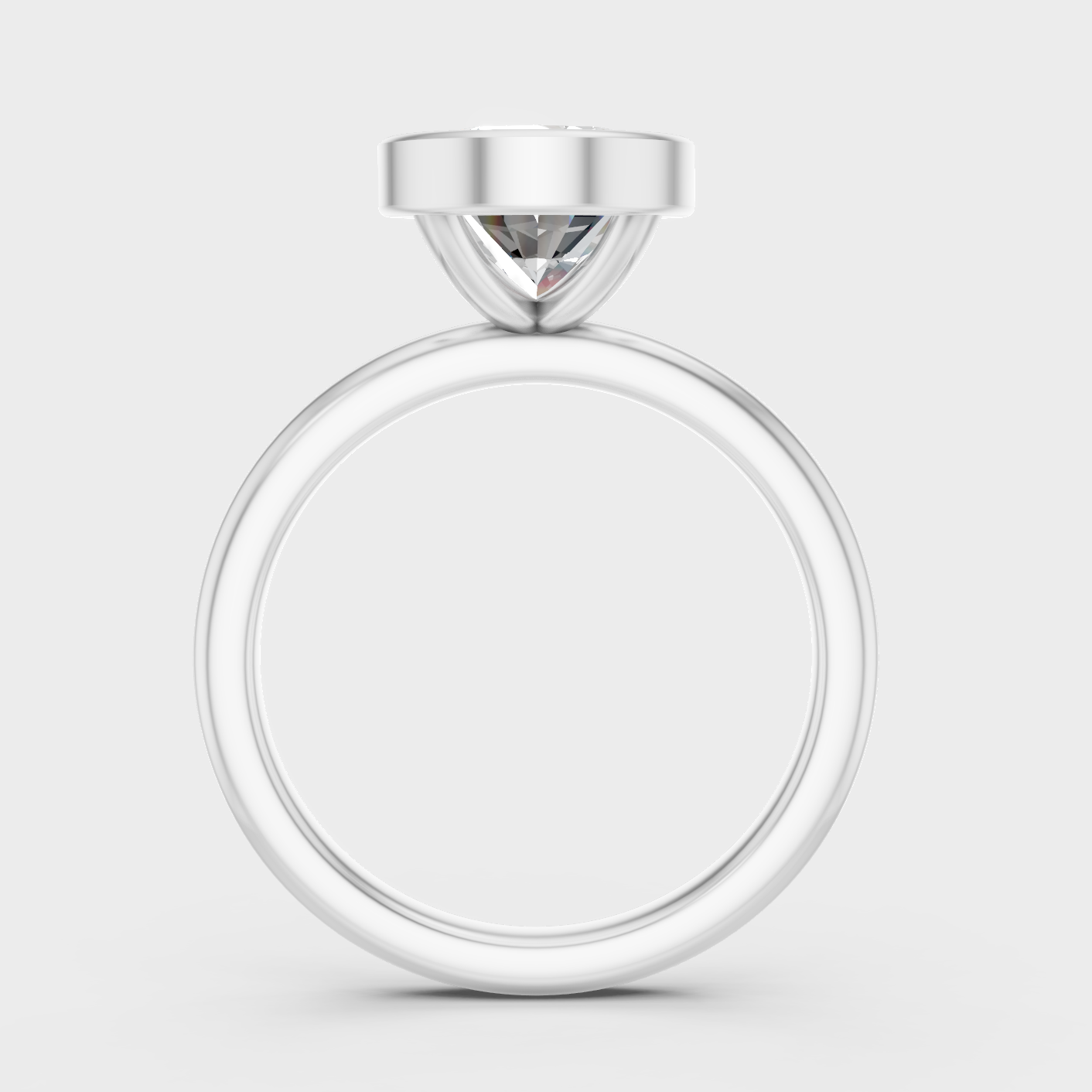 White Gold Oval Diamond Ring 1 To 5 Ct Lab Grown Classic Style
