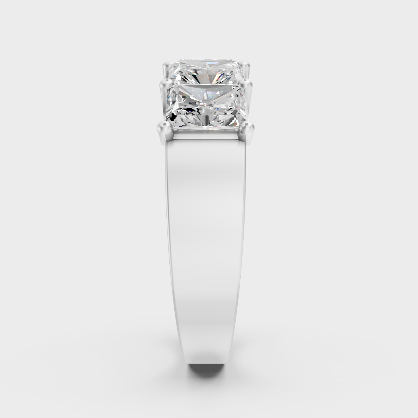 White Gold Certified Diamond Band Elegant Style