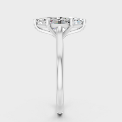 Marquise Cut Lab Grown Diamond Engagement Ring in