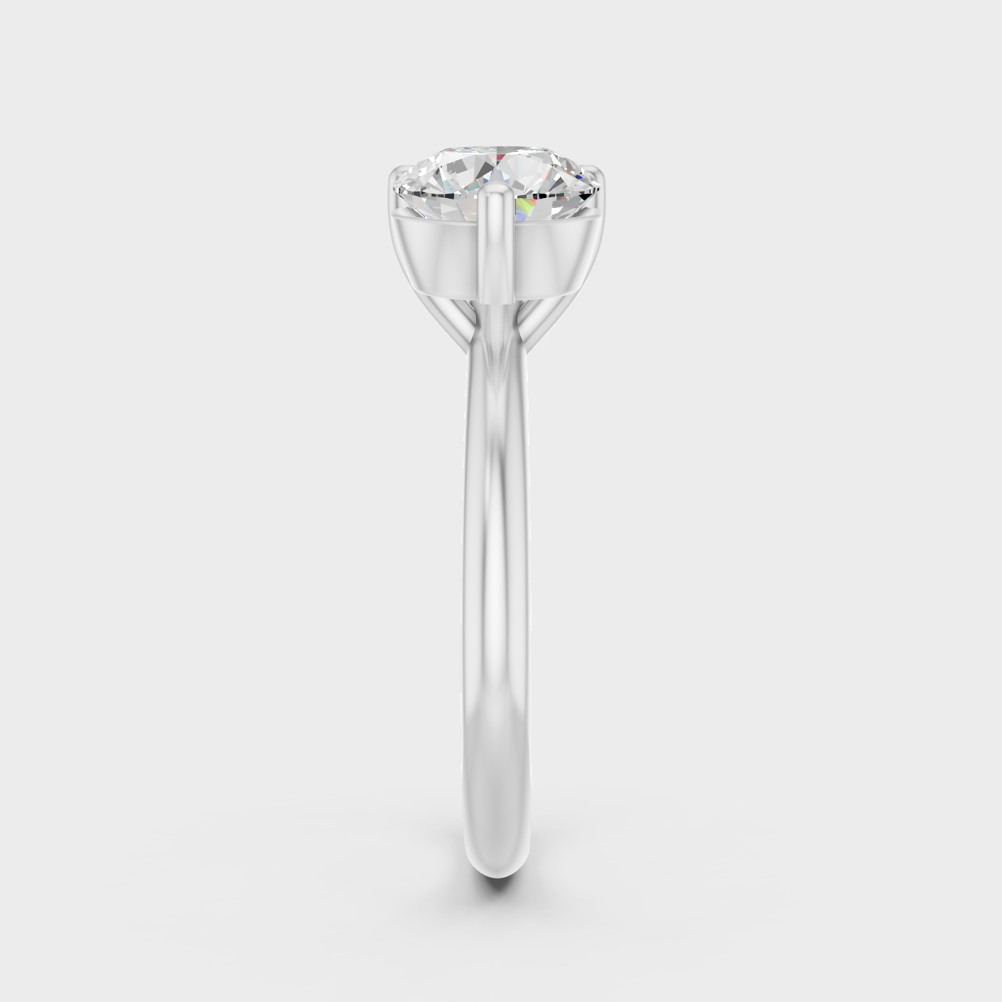 Sophisticated White Gold Architectural Diamond Jewelry