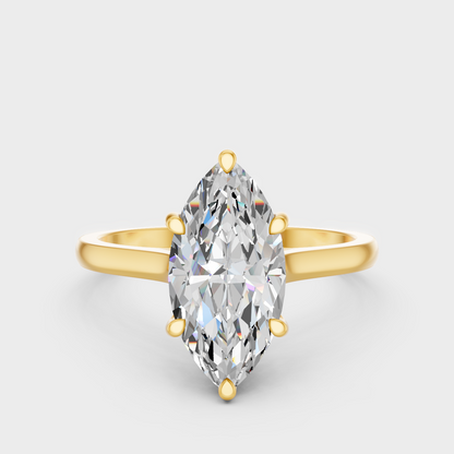 Marquise Cut Lab Grown Diamond Engagement Ring in