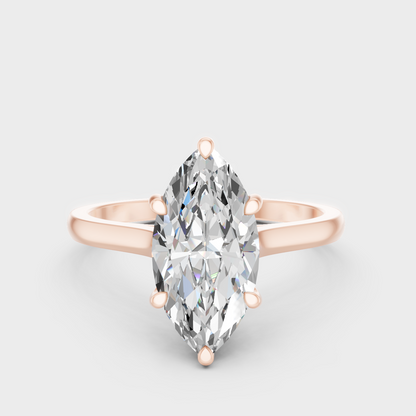 Marquise Cut Lab Grown Diamond Engagement Ring in