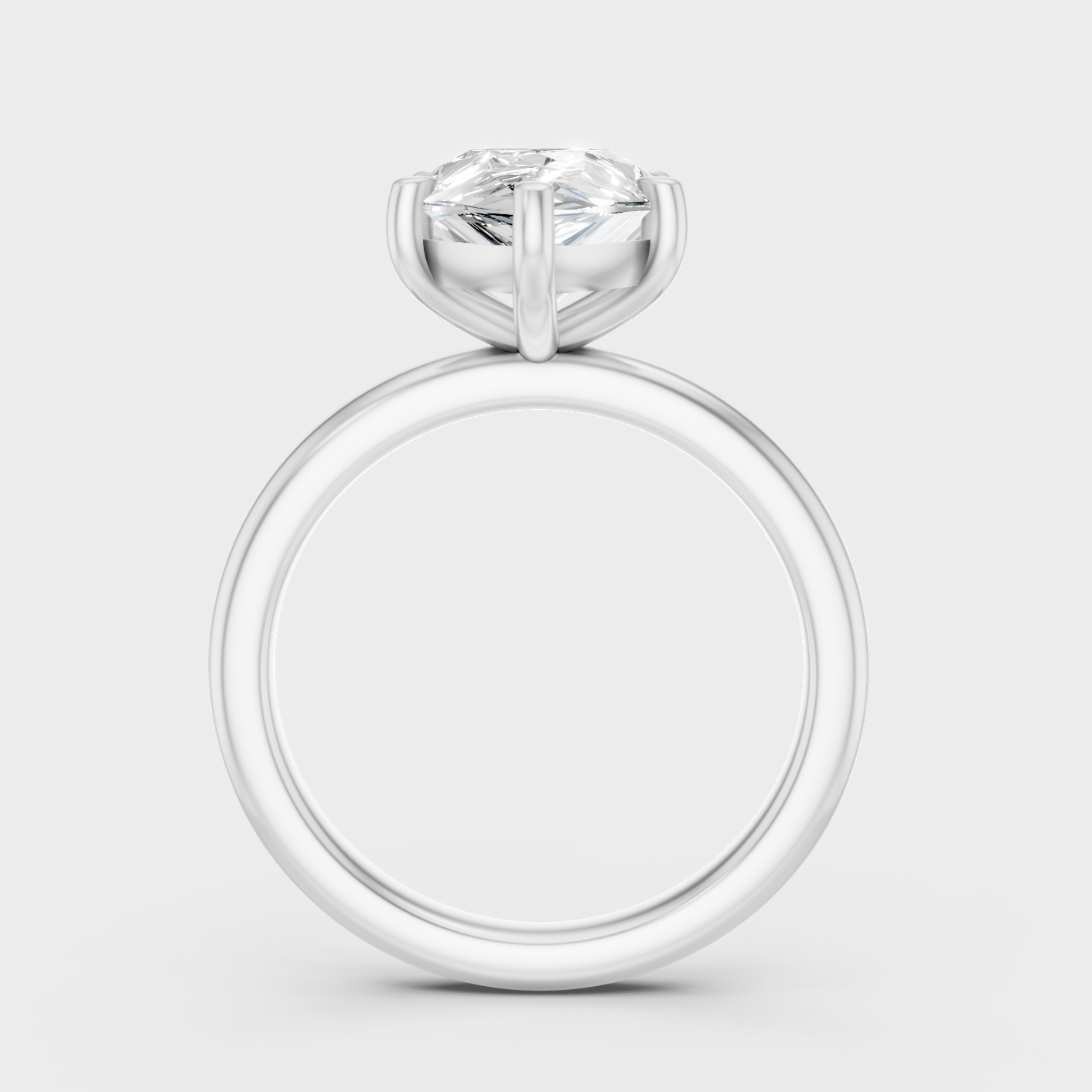 Platinum Pear Diamond Ring 1.5 To 4.5 Ct Premium Lab Grown Jewelry