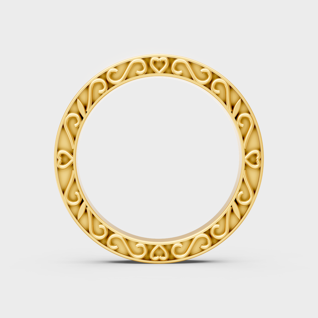 Yellow Gold Round Diamond Band For Timeless And Ethical Everyday Wear