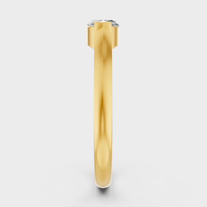 Yellow Gold Marquise Diamond Statement Ring Luxury Style