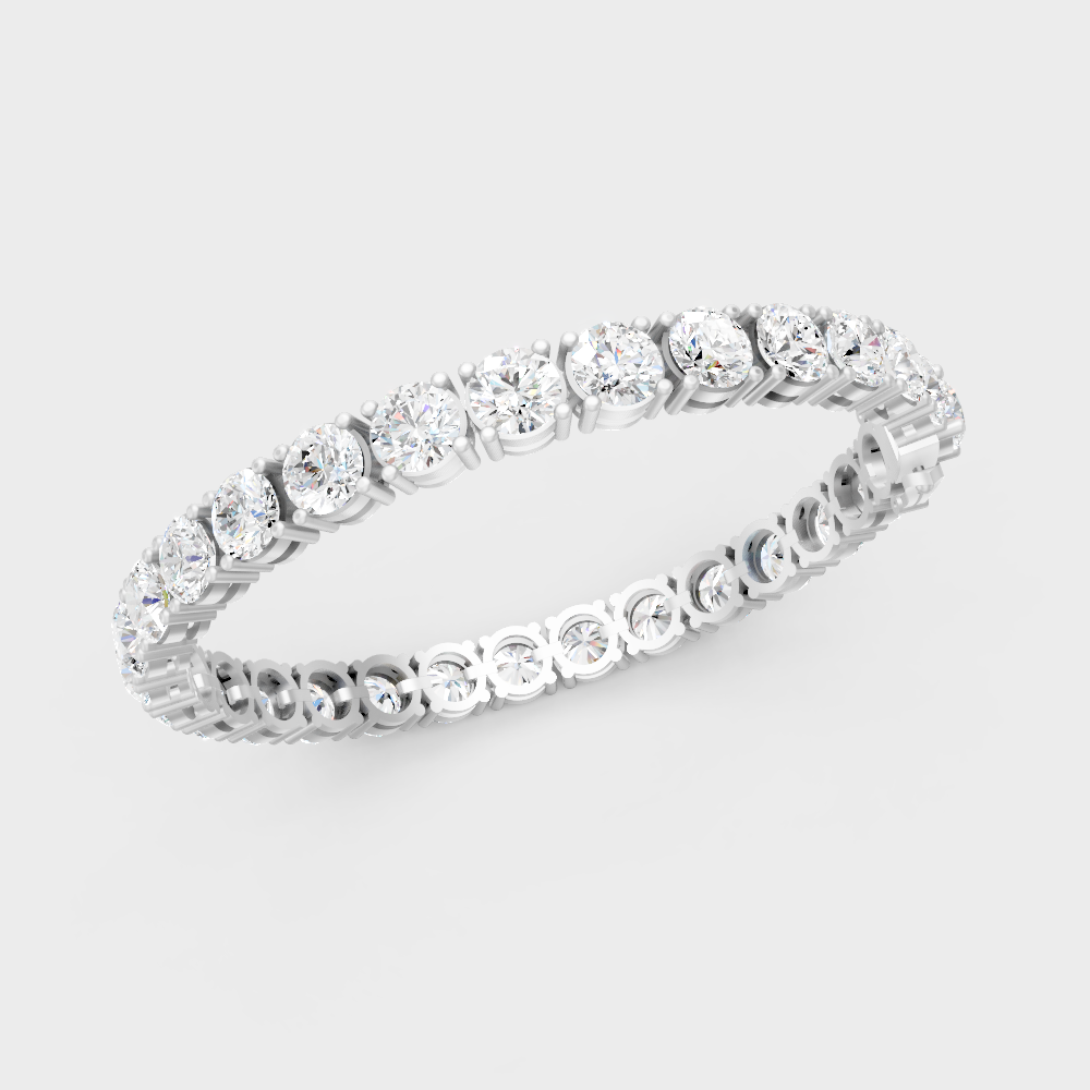 Elegant Lab-Grown Diamond Bracelet White Gold